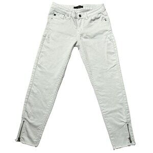 KanCan Womens Size 5/26 Mint Green Skinny Jeans Raw Hem Ankle Zipper Low Rise